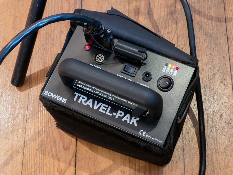 Bowens Travel- Pak Battery cables & charger.( for use with Esprit Gemini flash)