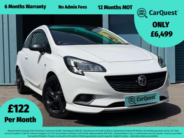 2016 Vauxhall Corsa 1.0T ecoFLEX Limited Edition 3dr HATCHBACK PETROL Manual