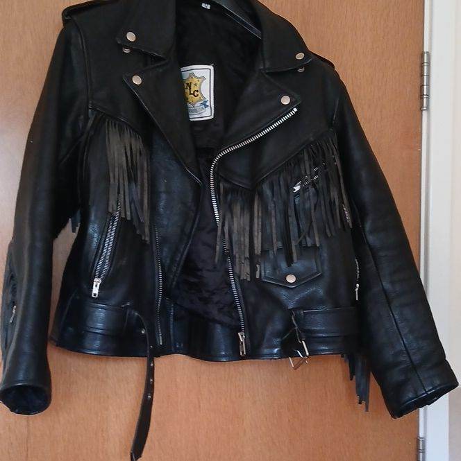 Vintage Fringed Biker Jacket