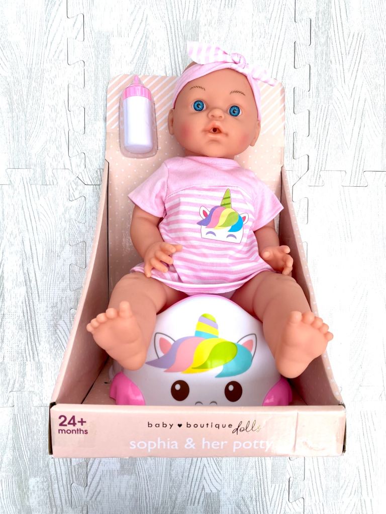 Baby Boutique Doll Sophia with Unicorn Potty