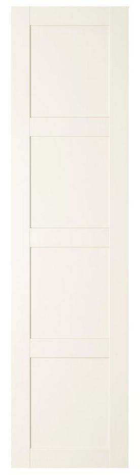 Pair of NEW Ikea Bergsbo white wardrobe doors, 50x195cm, Shaker style