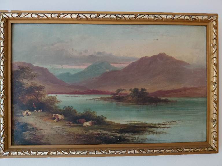 Vintage Framed Oil Painting with signature - Expertly Framed by Ben Matthews