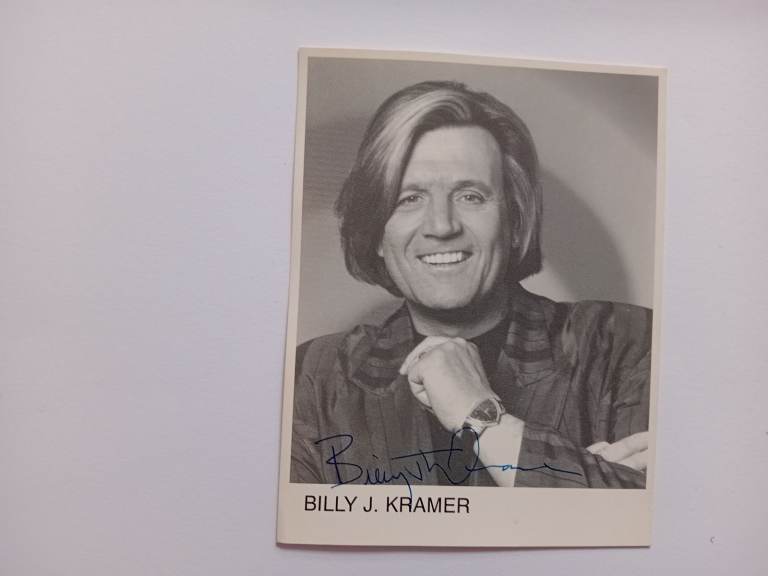 Billy J Kramer Signed Photo
