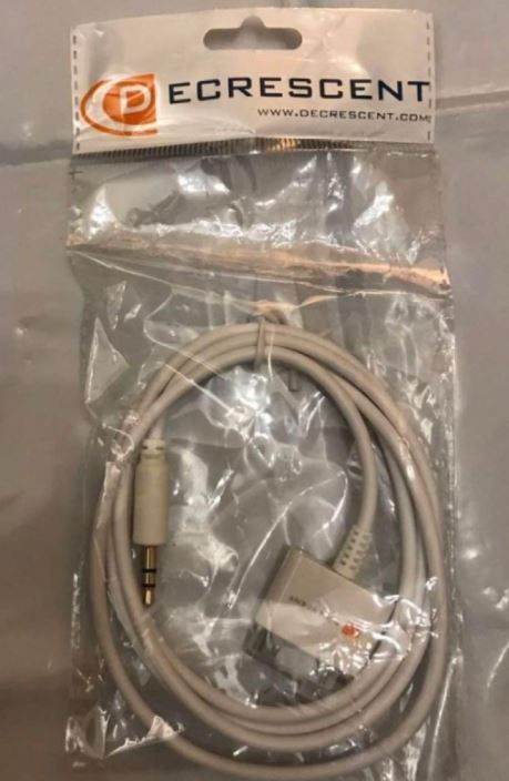 Dock connector to AUX Cable