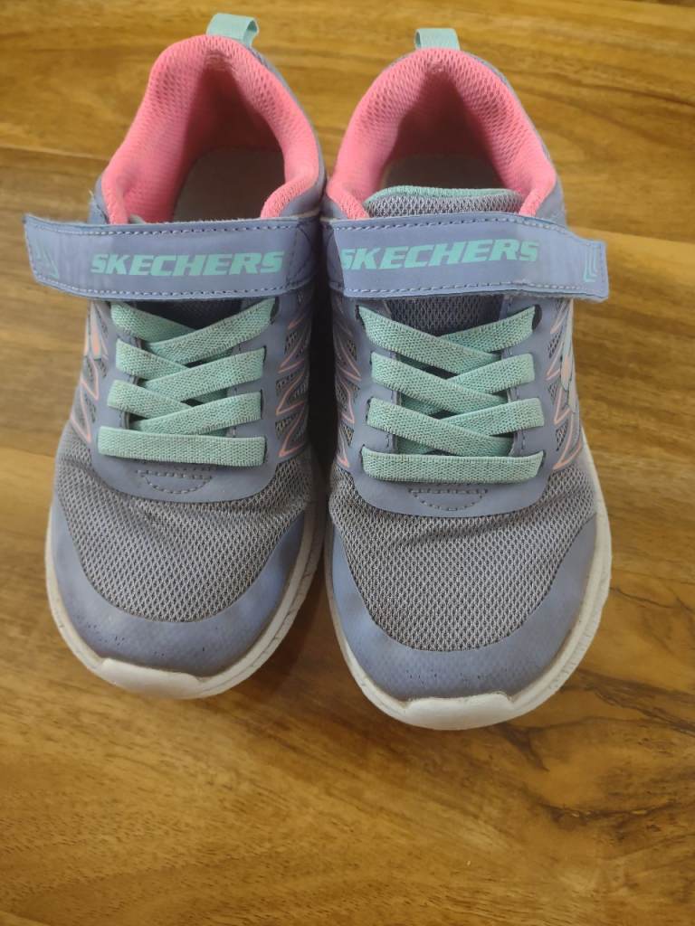 Skechers Microspec Runners Children's Trainers Shoes size 12