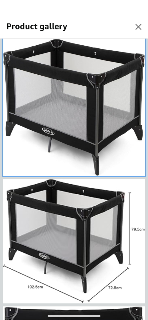 Graco compact travel cot/playpen