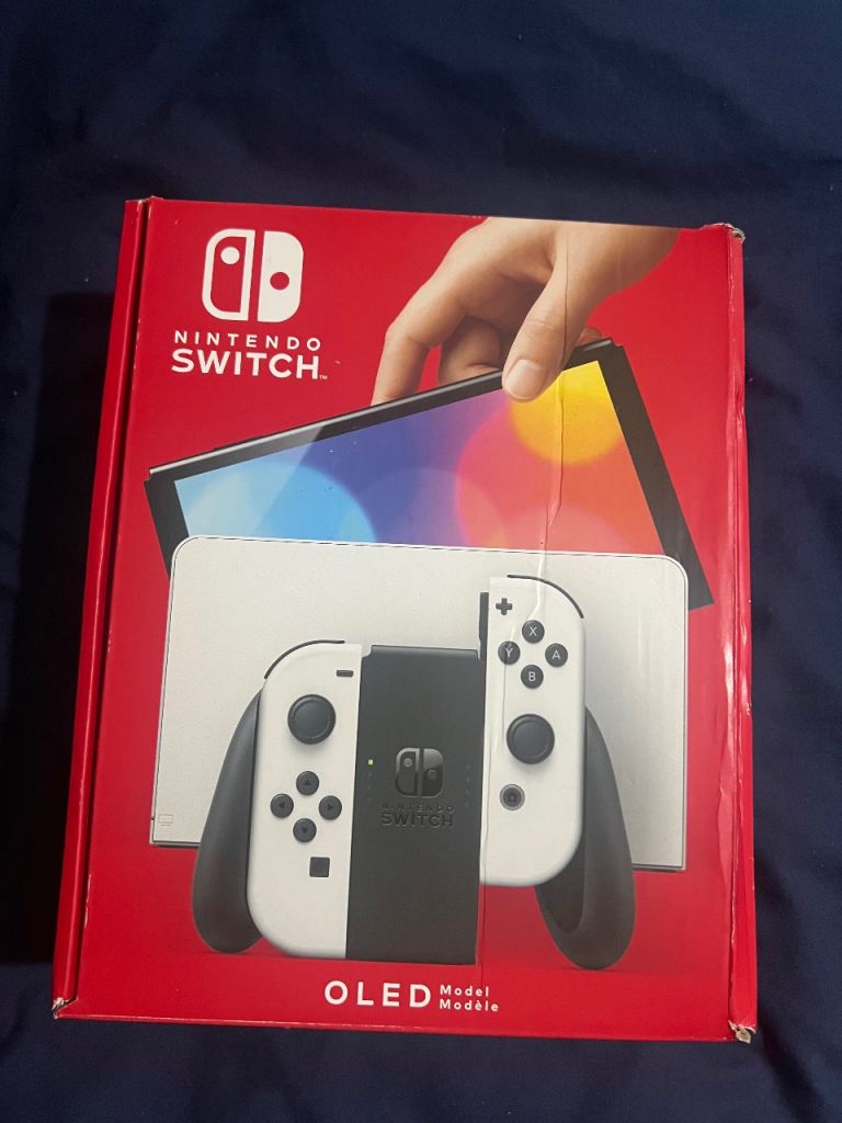 Nintendo Switch OLED Model Console - as good as new, White