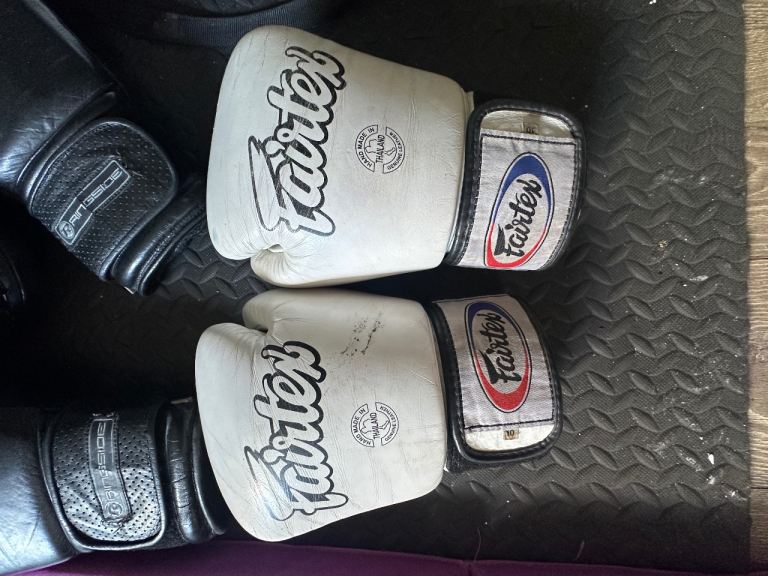 Fairtex 10oz Boxing Gloves White – Good Condition