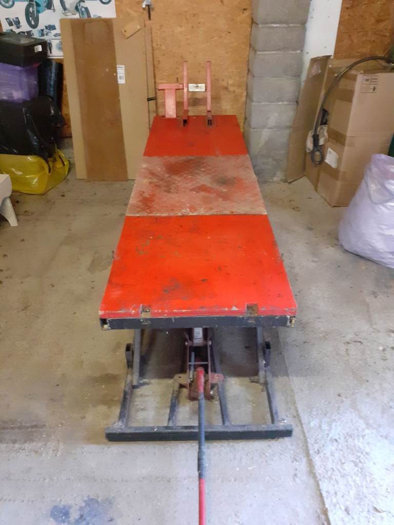 Motorcycle Maintenance Inspection Platform Ramp