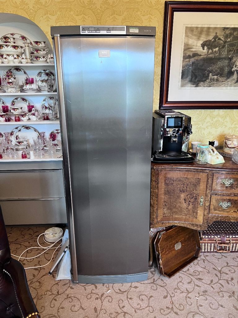 TALL AEG stainless steel  FRIDGE
