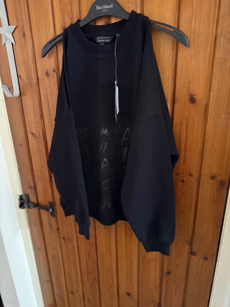 Armani Exchange Women's Black Jumper – NEW with Tags, Size XS (8)