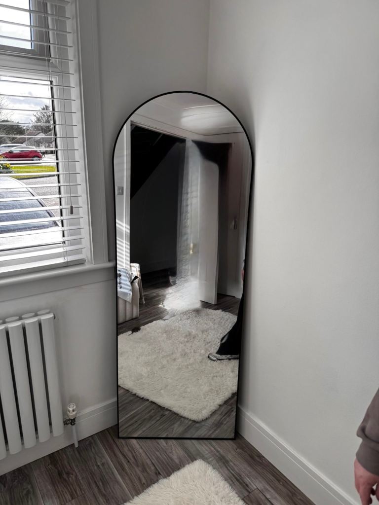Black free standing mirror 