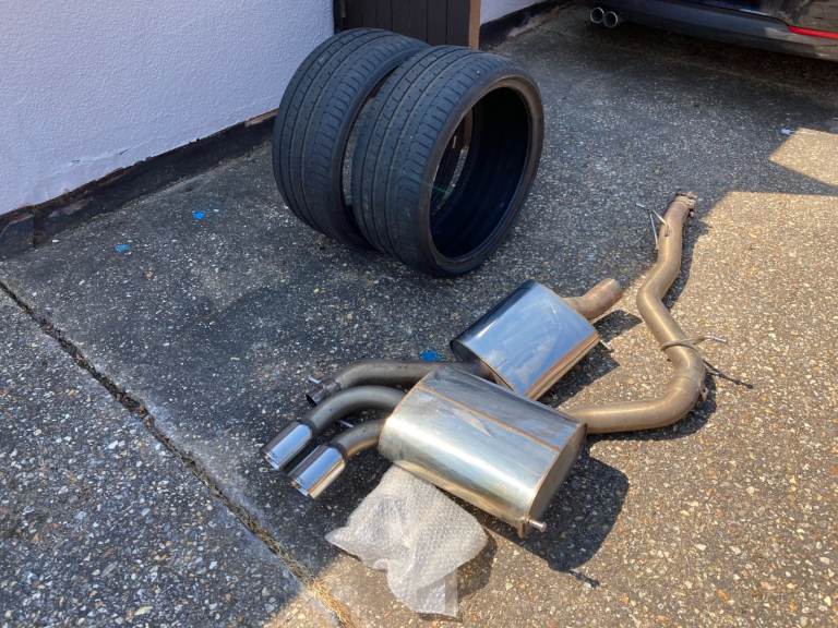 Used Milltek cat back exhaust - 2008 Audi S3 - 3dr hatchback only (8P)