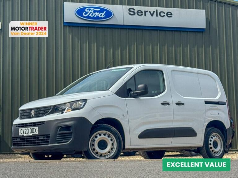2023 Peugeot Partner SWB L1H1 Low Roof Professional Premium Plus Air Con Sensors EURO 6 Panel Van...