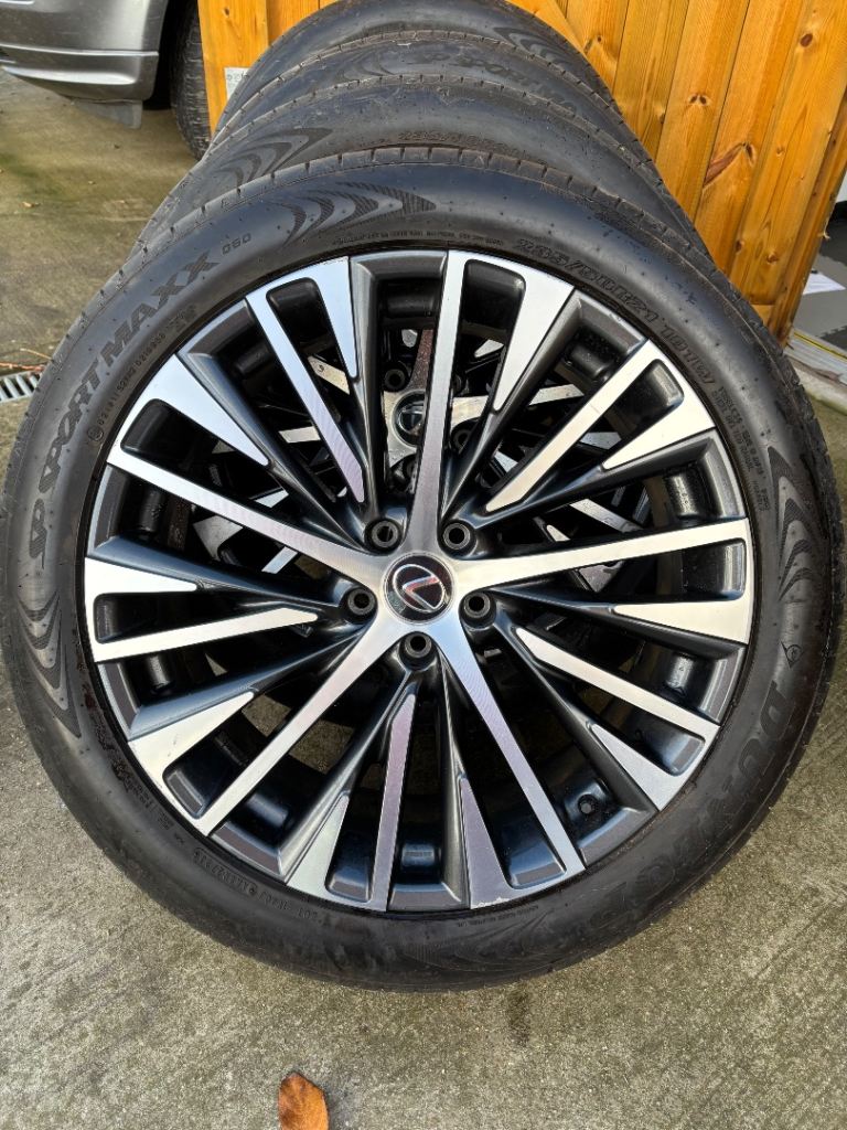 SET OF LEXUS RX RX350 21" ALLOY WHEEL RIM 8J DIAMOND CUT GREY OEM GENUINE