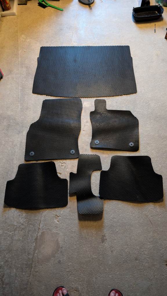 VW Golf MK7 2013-2019 Tailored Rubber Car Floor Mats & Boot Liner Mat 6pcs Set