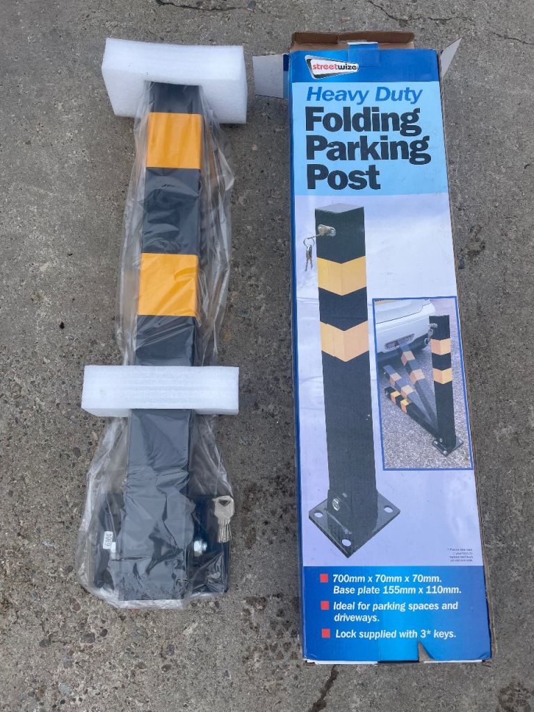 New. Folding parking post. Bollard. 