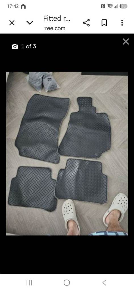 Mercedes rubber floor mats 