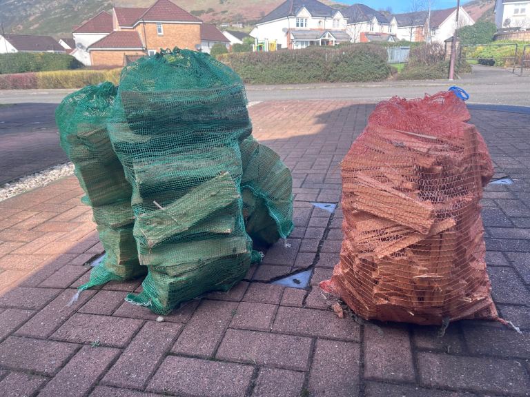 Fire wood - logs and kindling