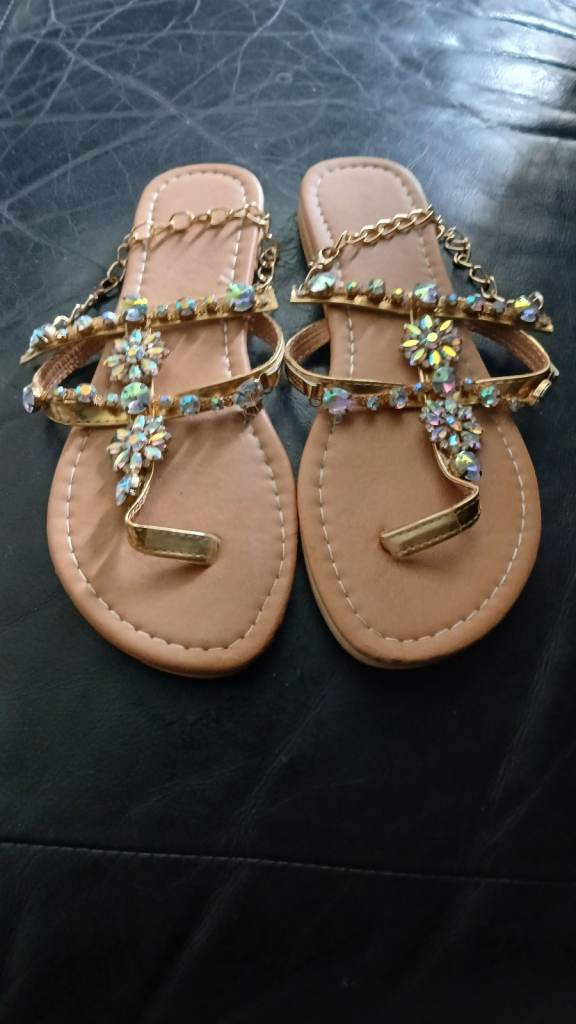 Ladies Glittery Sandals