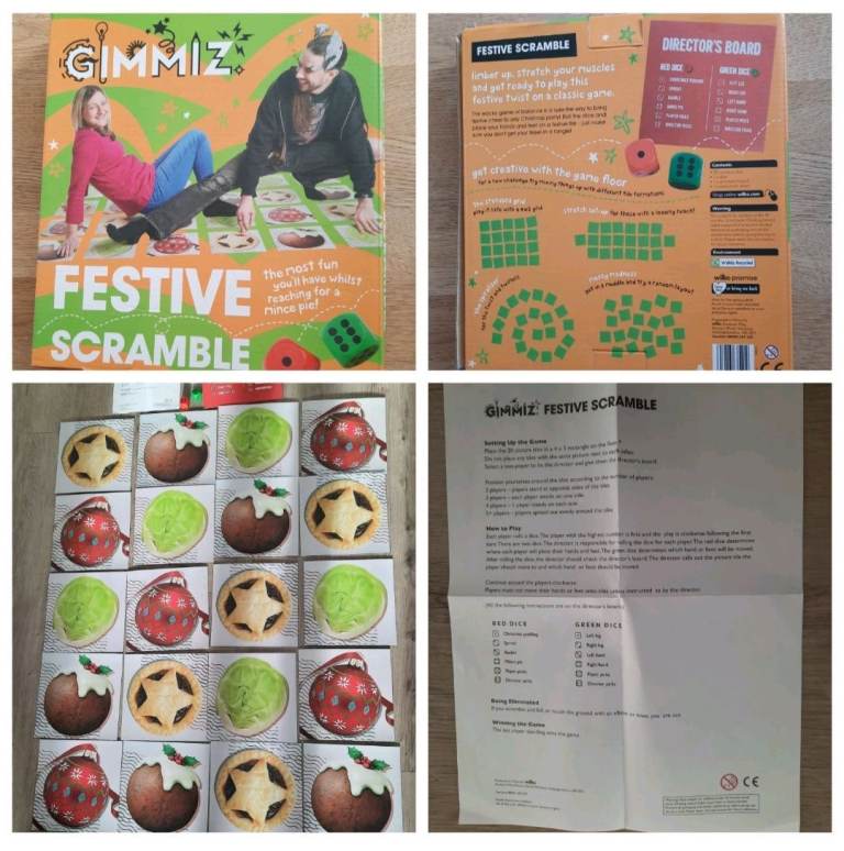 Gimmiz Festive Scramble: Fun Game for All Ages Family Fun Game Party Game