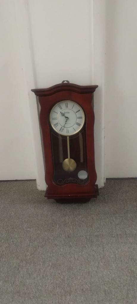 ACCTIM WOOD CASED PENDULUM WALL CLOCK - QUARTZ WESTMINSTER CHIME