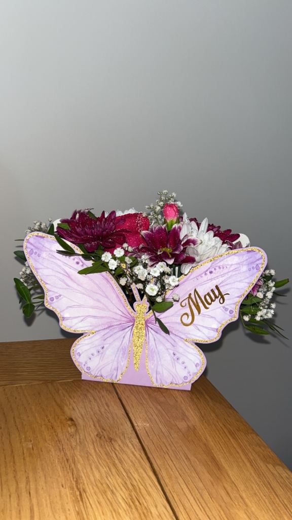 Personalised Butterfly Flower Box *made to order*