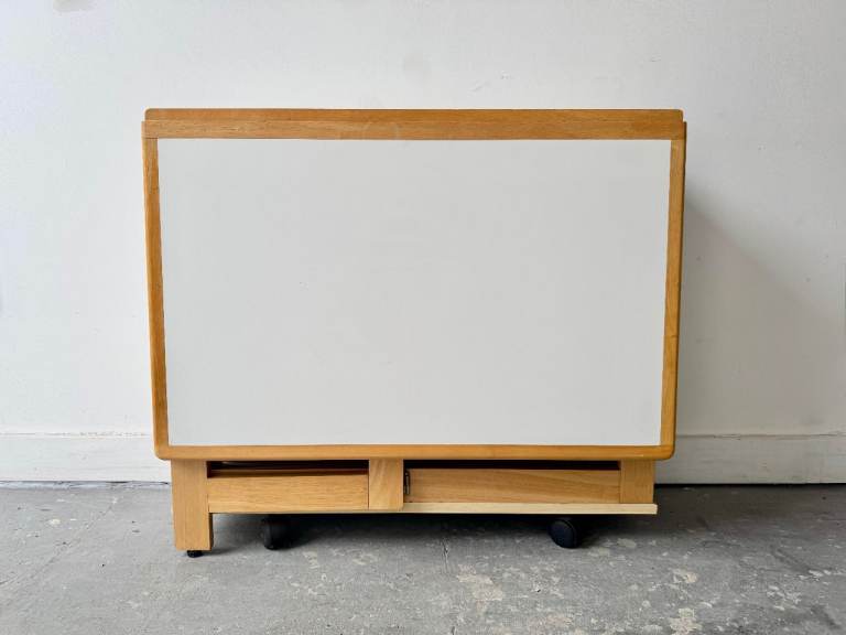 Vintage White Folding Table