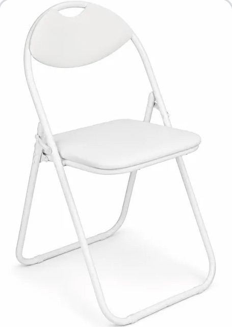 White Padded Folding Chairs & Tables For Hire Chairs £1.50 Each Tables £10 | FREE Delivery Birmingha