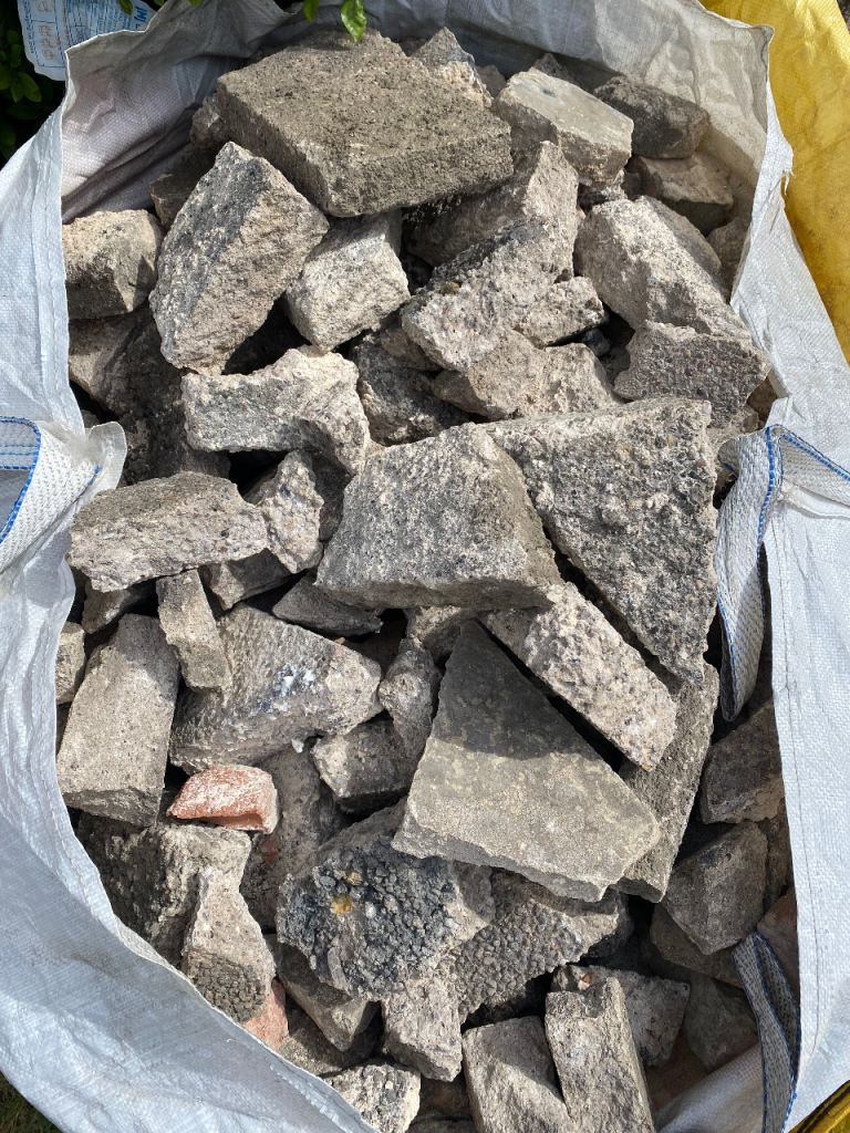 Free lumps of concrete for hardcore or base.Collection S91LT