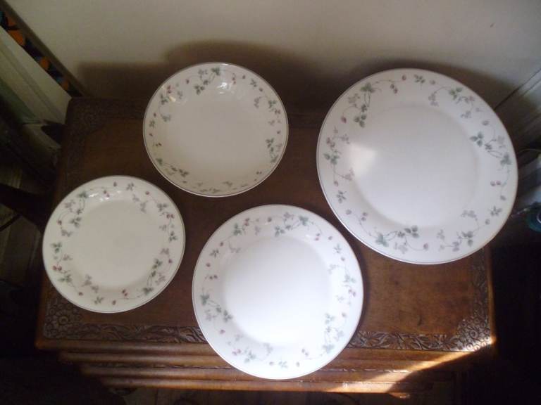 24 PIECE ROYAL DOULTON EXPRESSIONS STRAWBERRY FAIR DINNER SET