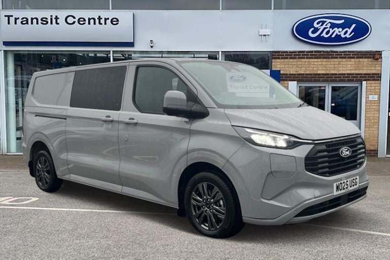 2025 Ford Transit Custom 320 Limited AUTO L2 LWB Double Cab FWD 2.5 PHEV 232ps Automatic Combi Va...