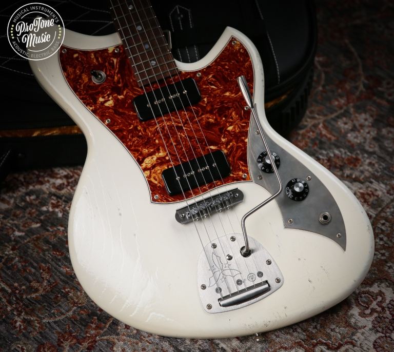 2024 Novo Nucleus Serus J Olympic White Tortoise Shell Pickguard for Sale
