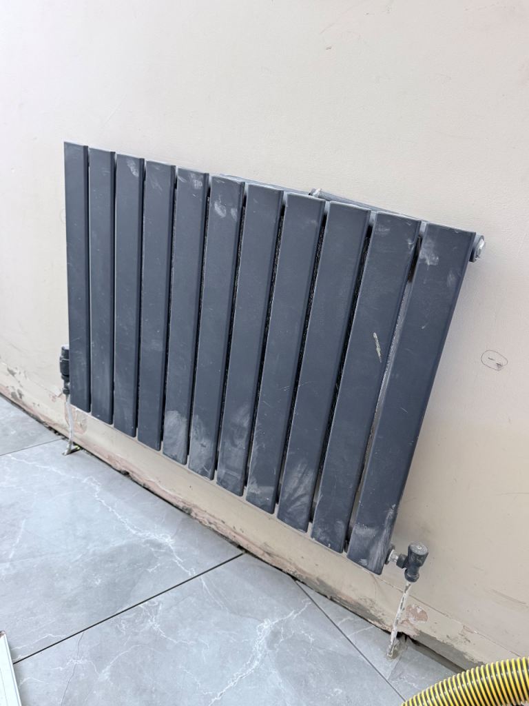 Modern Grey Panel Radiator – Good Working Order