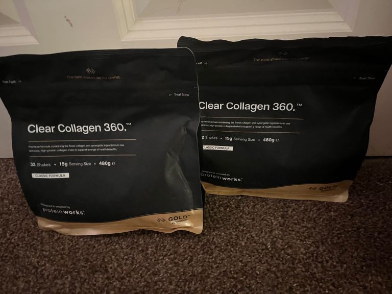 Protein Works Clear Collagen 360 – 480g, New & Sealed