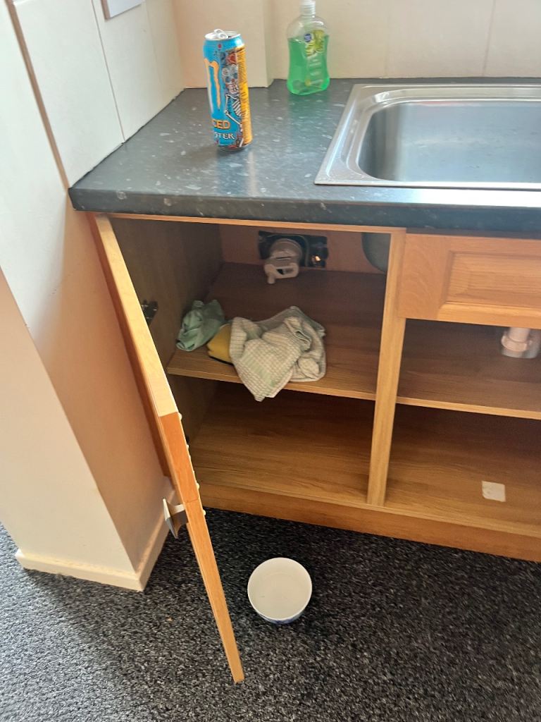Kitchen Units and Appliances – Wood Finish, Good Condition