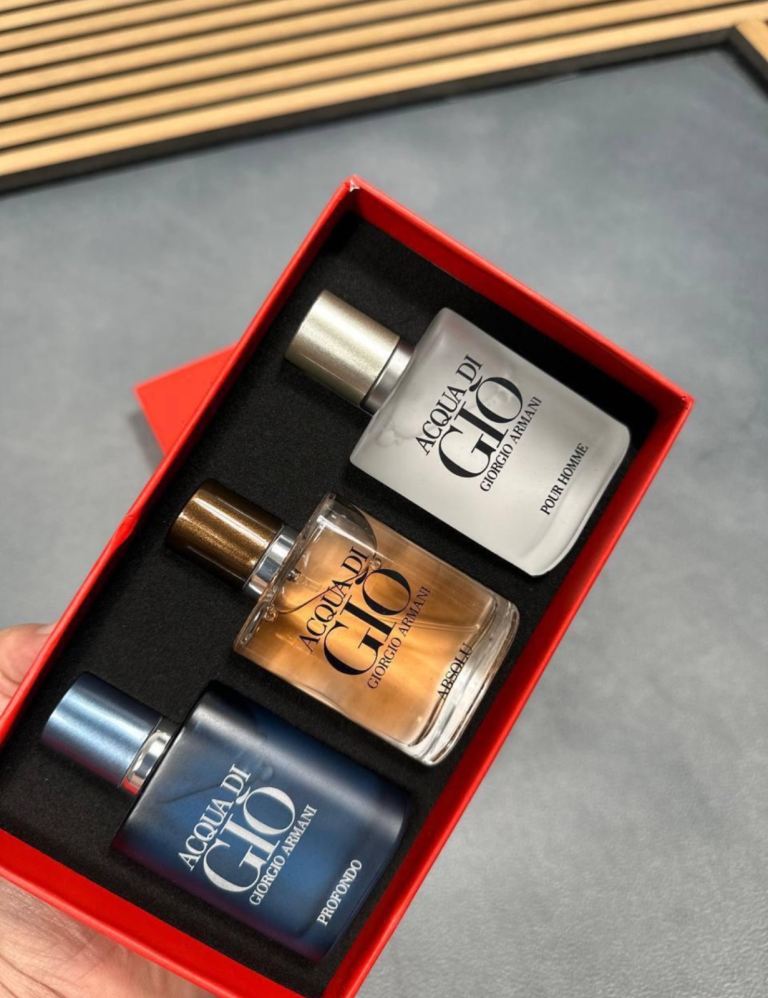 Aqua di gio perfume set