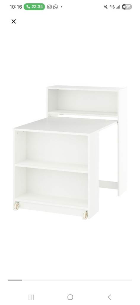 Folding billy bookcase desk