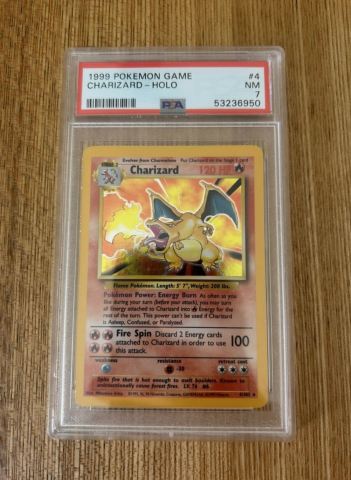 1999 Pokemon Card TCG Charizard Base Set Holo PSA 7 4/102 Vintage | in  South Croydon, London | Gumtree