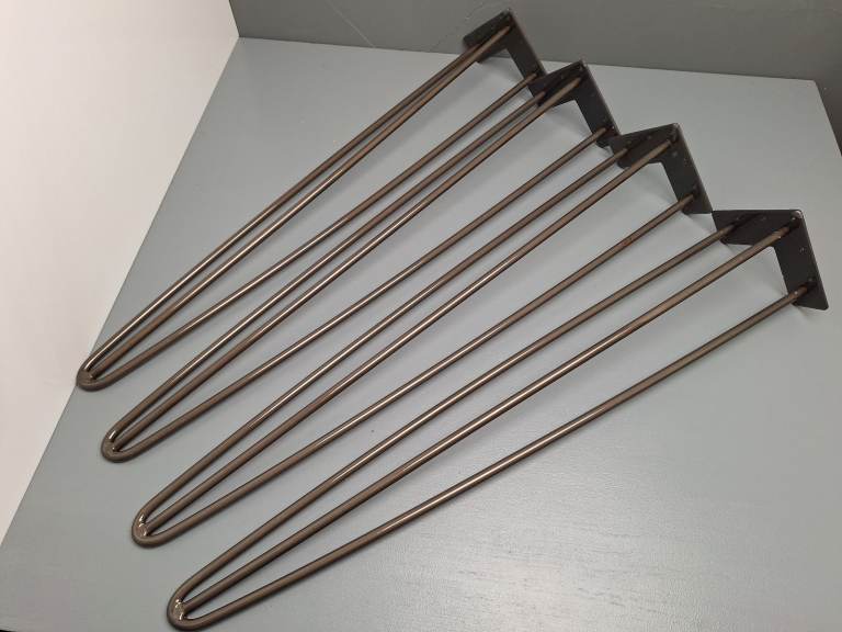 4x Hairpin Legs Hair Pin Legs Set for Furniture Bench Desk Table Metal DIY