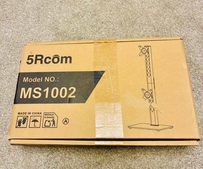 Dual Monitor Stand for 13-38 Inch Screens, Vertical Monitor Stand for Desk,