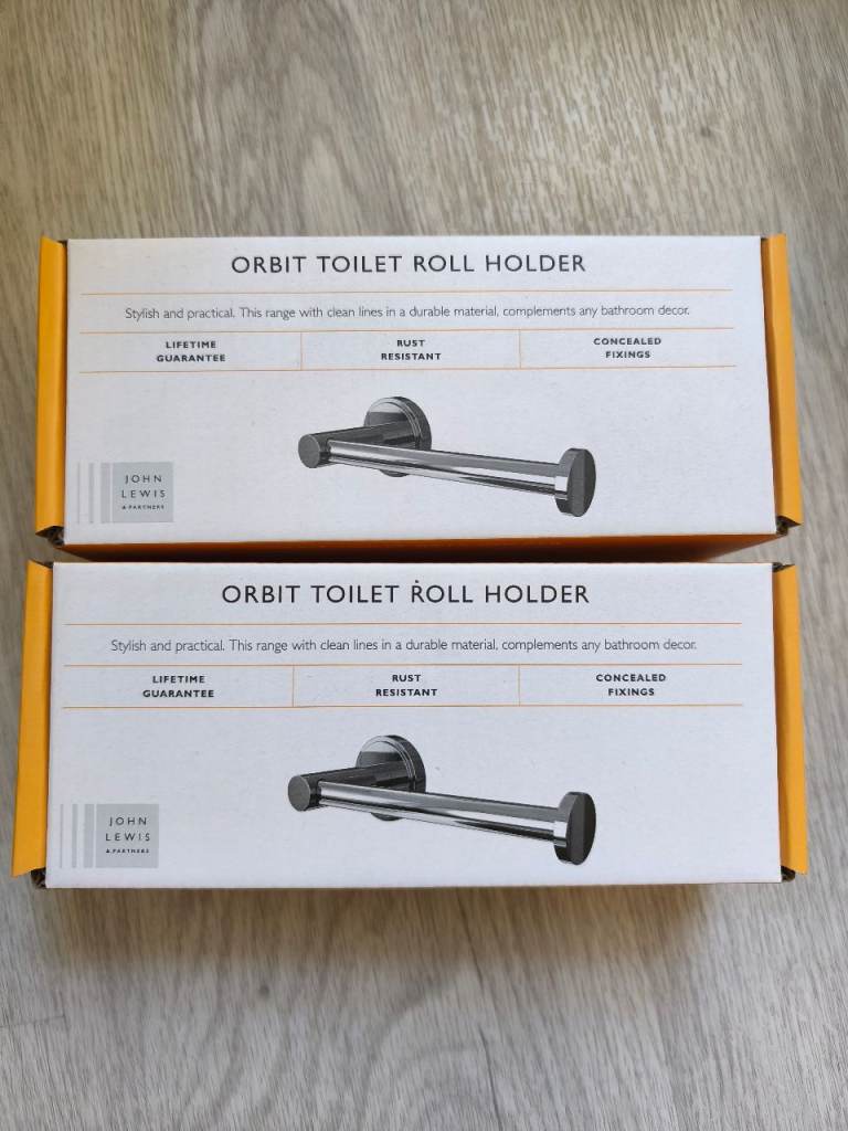 3x John Lewis toilet roll holder (new, boxed)
