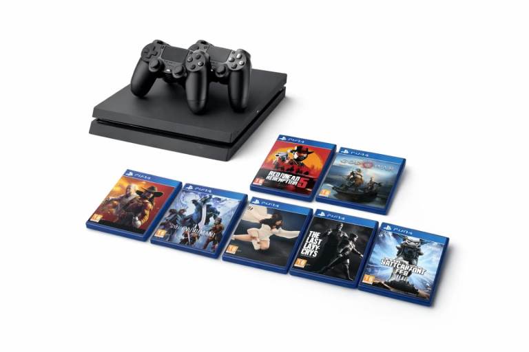 Ps4 / 8 games/ 2 controllers with docking station playstation 4 