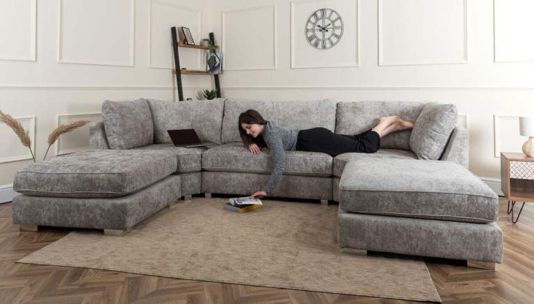 Brand New Bishop U Shape Corner Sofa Bed | Free Delivery