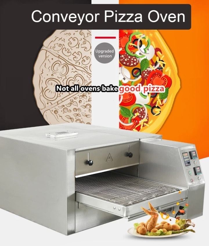 Gas belt pizza oven 26" convere chain commercial oven pizza restaurant takeaway