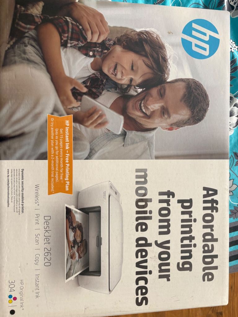 HP DeskJet 2620 Printer – Wireless, Print, Scan, Copy