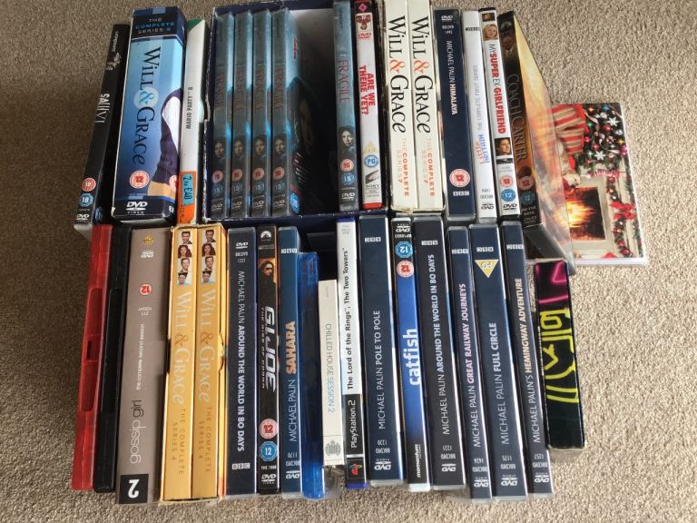 DVD COLLECTION OF 40 DVDs in ORIGINAL COVERS -POST OR COLLECT WEYBRIDGE SURREY