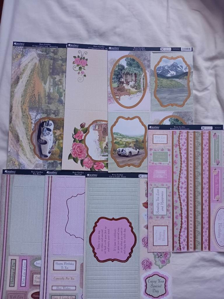 Crafting Kanban Cards & Toppers - Rose Garden