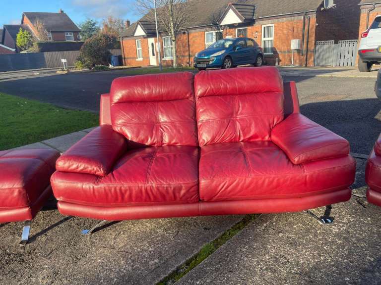 2 1 sofa and footstool from dfs   Only £289