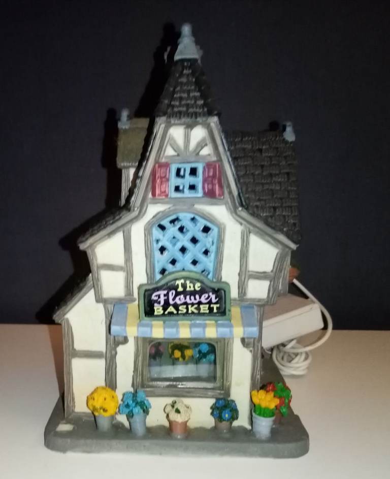 image for Miniature village The flower basket 